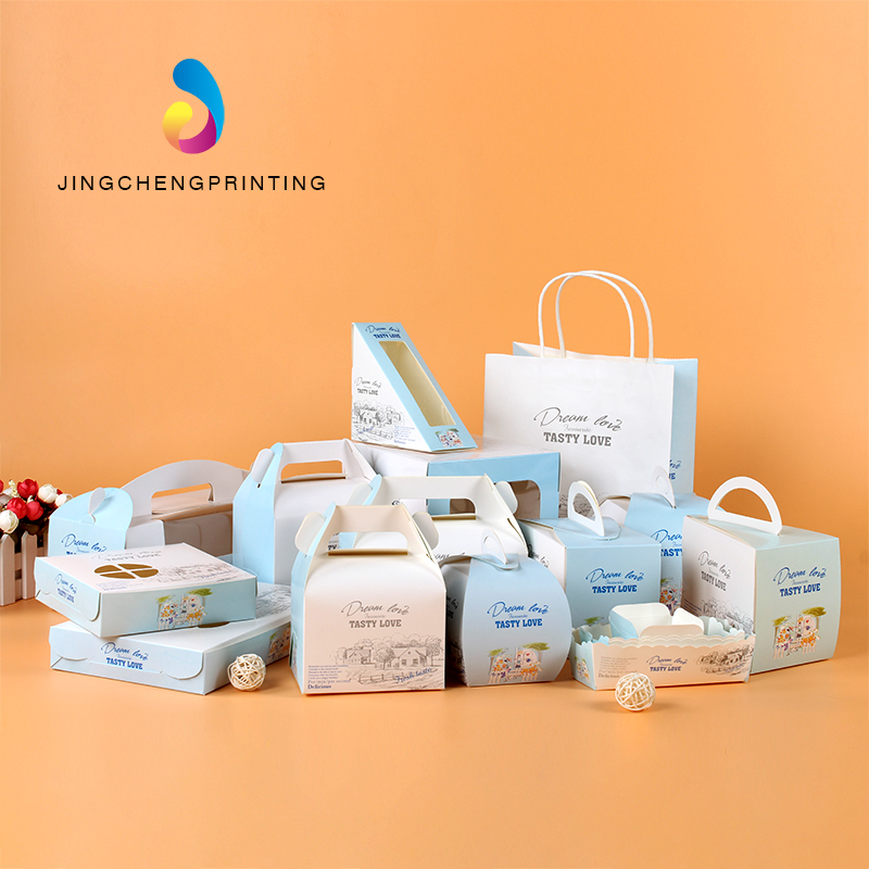 Food Grade Portable Transparent Baking West Point Box Long Square Small Mousse Cake Box Baking Paper Packaging Box