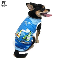 Mùa hè 2018 mới DOGO sail T dog vest pet dress dog quần áo vàng lông T-shirt có size chó lớn - Quần áo & phụ kiện thú cưng mũ bảo hiểm cho mèo