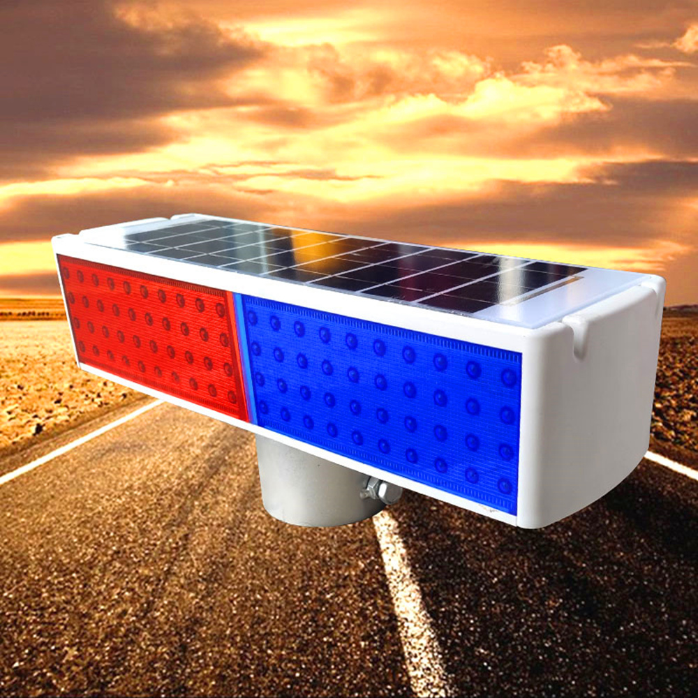 Solar light pop flash LED traffic pop flash control signal light road safety construction warning light strobe light