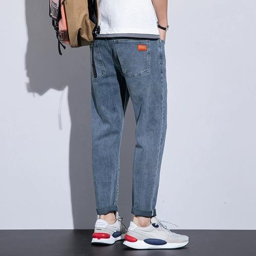 Светлые джинсы, тонкие черные штаны для отдыха, 2021 года