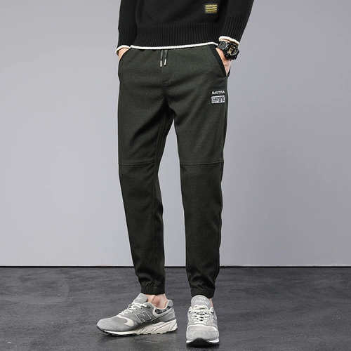 Мужские весенние трендовые штаны для отдыха, в корейском стиле, оверсайз