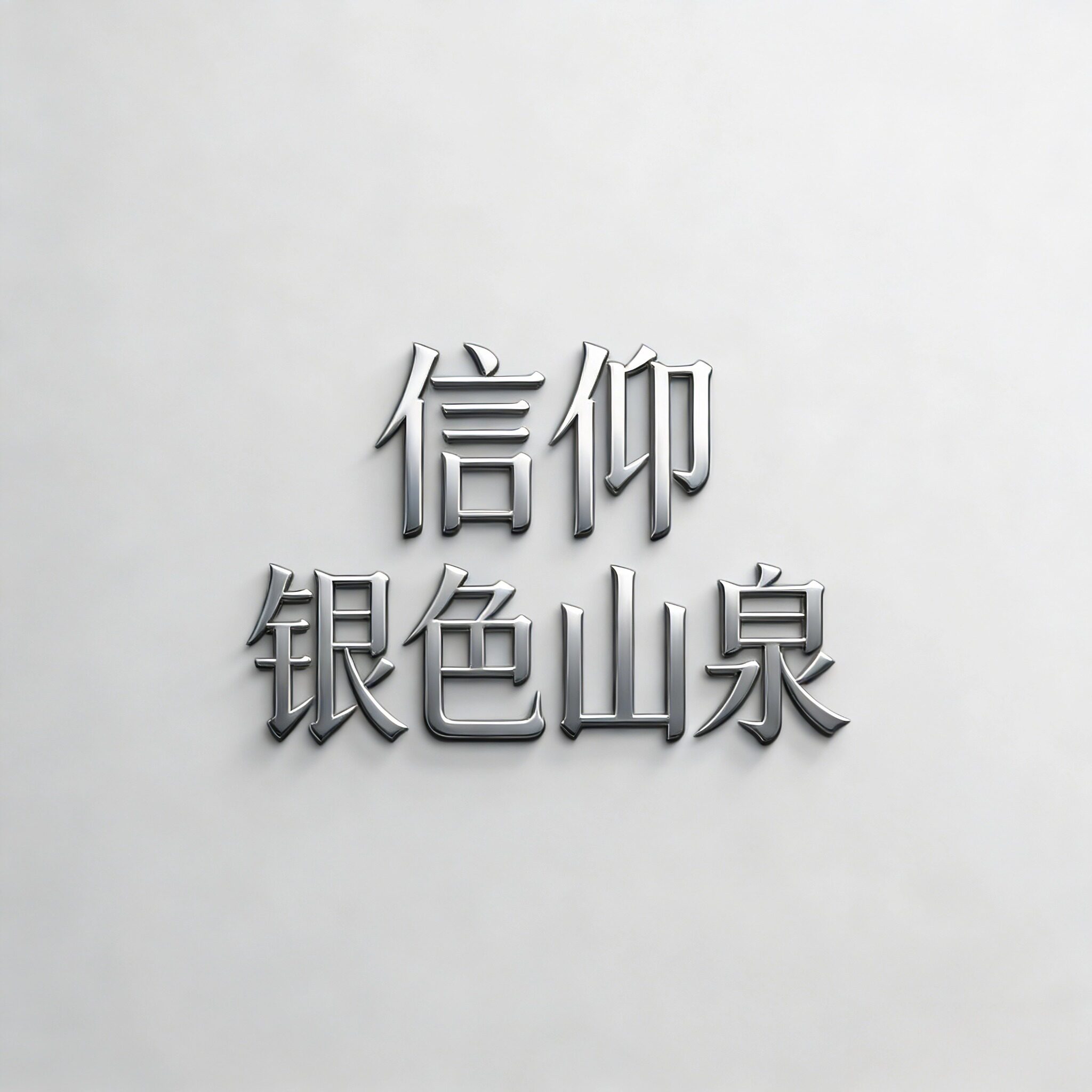 信仰银色山泉