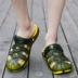Giày nam mùa hè đế mềm đế mềm bằng nhựa dép sandal nam túi đầu kép sử dụng một nửa dép đi biển mùa hè - Sandal