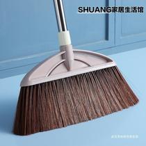 Broom household broom non-stick hair combination set long handle no bending carry handle large extra large dustpan broom single