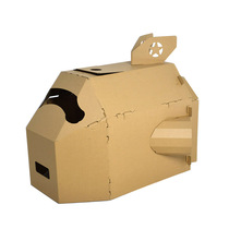 Corrugated paper handmade submarine model large childrens toys house props cardboard diy kindergarten