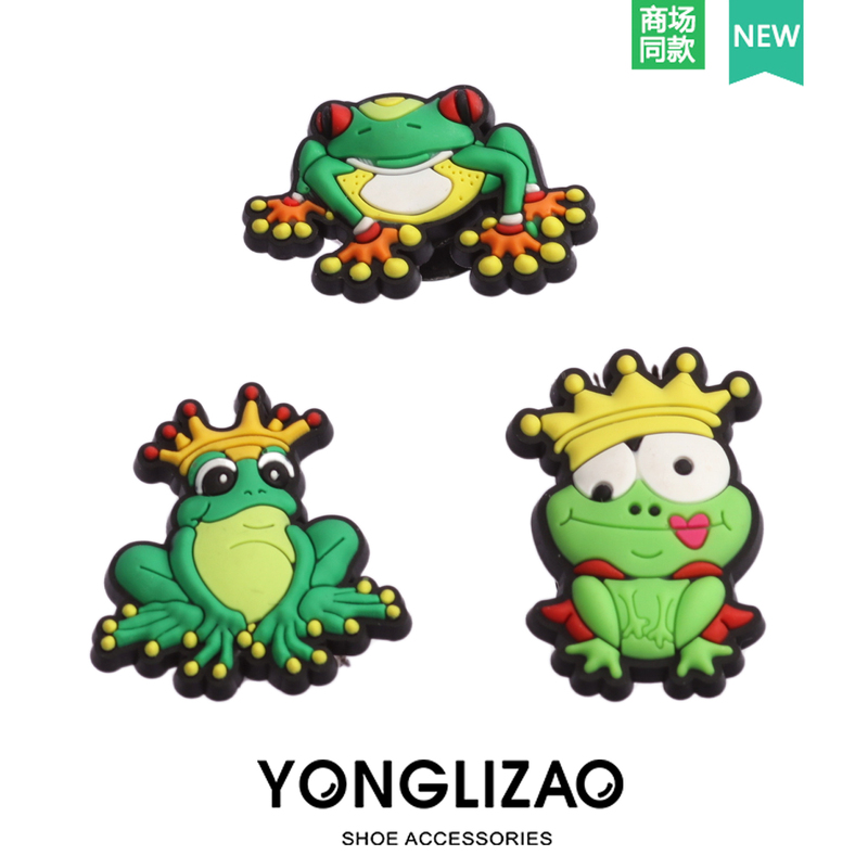 Suitable for Crocs Accessories, Shoe Charms, Shoe Decorations, Frog Shoe Buckles, Fashionable and Versatile Cute Accessories