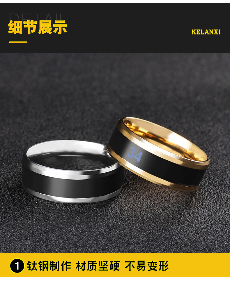 Bague homme en Acier au titane - Ref 3086342 Image 18
