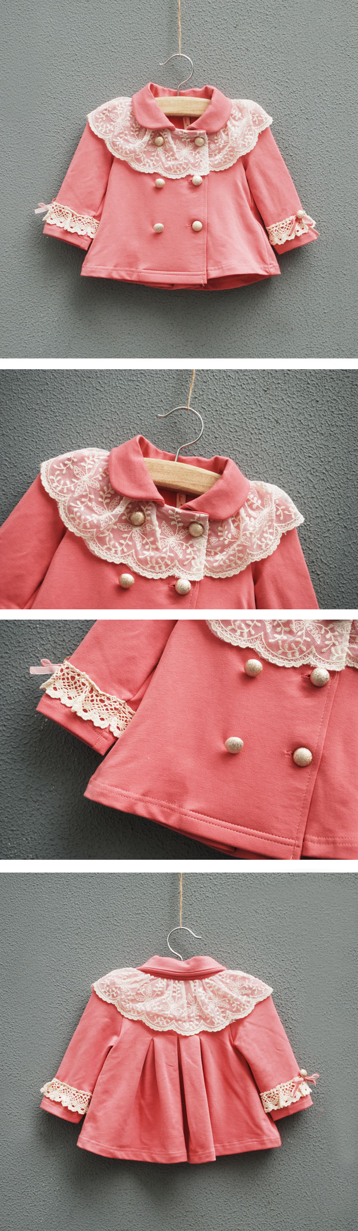 Manteau pour fille en mélange - Ref 2162394 Image 6