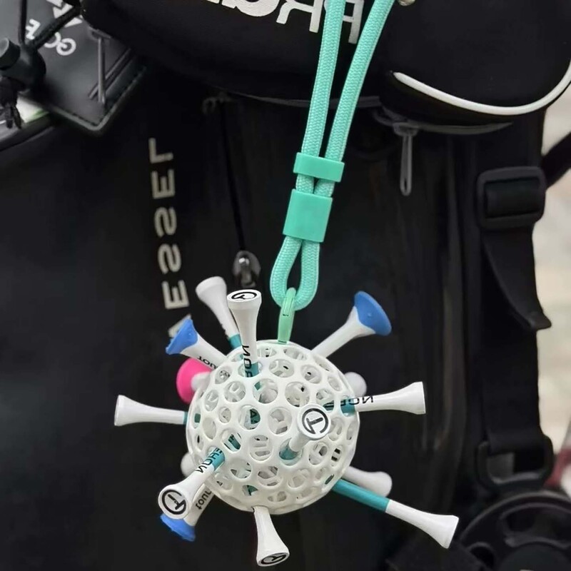 2-String Golf Tee Pegs, Eco-Friendly Colorful 3D Printed Golf Tees, Creative Tee Storage Pegs