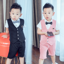 Boys suit suit baby Korean version of small suit foreign style British boy birthday dress children flower girl dress