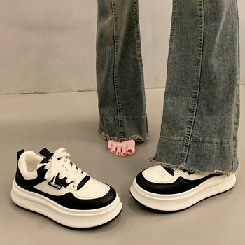 Women's Shoes 2026 New Spring Super Popular Korean Style Sneakers Lightweight Genuine Leather Sports Shoes ins Trendy White Shoes for Women