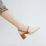 Летняя обувь на высоком каблуке с заостренным носом, сексуальные туфли, 2020, в корейском стиле