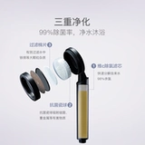 网易严选 Показать матовой черный снятый хлорид ладан, корейский производство VC Code Care, фильтрация кожи, купальная головка воды