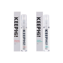 NetEase Selected Antibacterial Breath Freshening Spray Cooling Mint 10ml Fresh White Peach 10ml