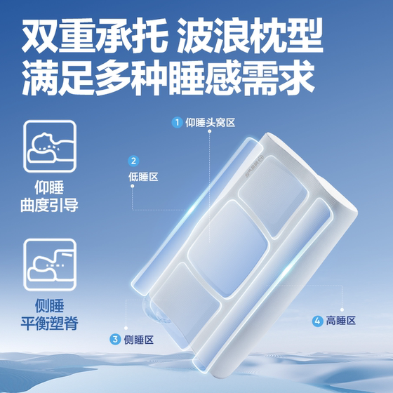 网易严选枕头B03小蓝棒记忆棉枕慢回弹深睡枕助睡眠护颈椎枕芯
