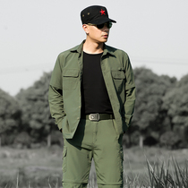 Long sleeve detachable two-cut quick-drying pants Camouflage suit Mens breathable quick-drying quick-drying mens suit