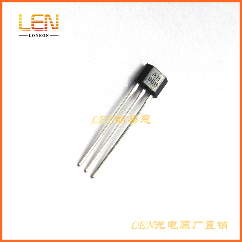 AH496B磁性传感器芯片线性霍尔开关元件丝印AH96B直插TO-92UA原装