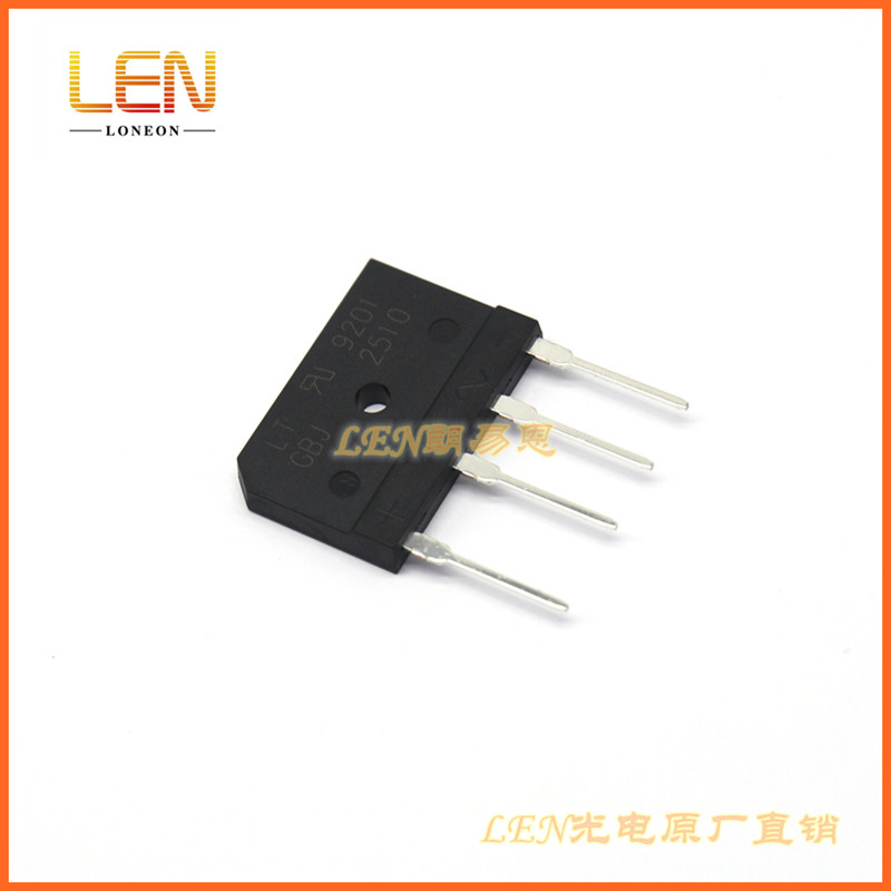 GBJ2510F电磁炉整流桥堆扁桥 25A1000V整流器 原装全新光宝LITEON