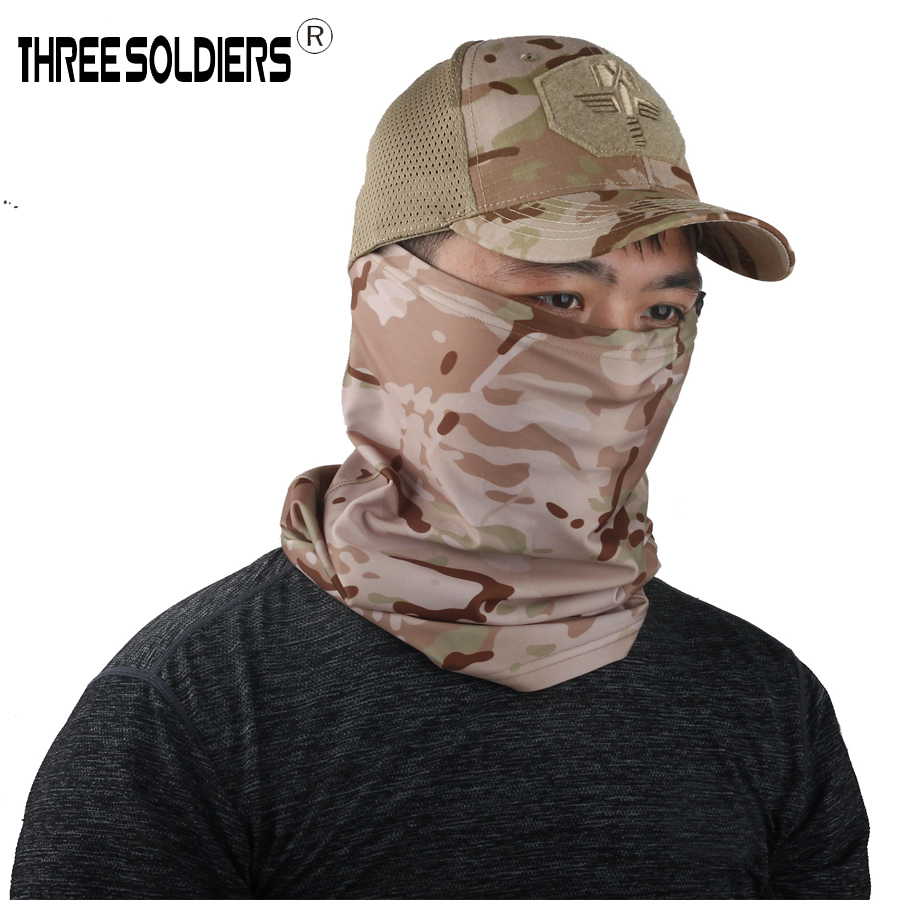 Magic Capricorn CP camouflares Tactical protection Neck Outdoor Riding Mountaineering Sunscreen Anti-Wind Sand Speed Dry Mask for men and women breathable