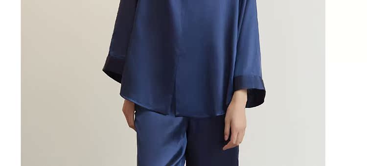 Silky Silkiss Đơn giản nhẹ Trọng lượng nhẹ Quần áo ngủ bằng lụa dành cho nữ quần áo ngủ cho nam