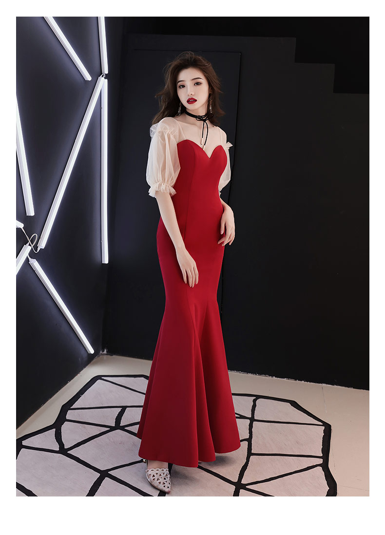 Robe de soirée manche bouffante - Ref 3213638 Image 15