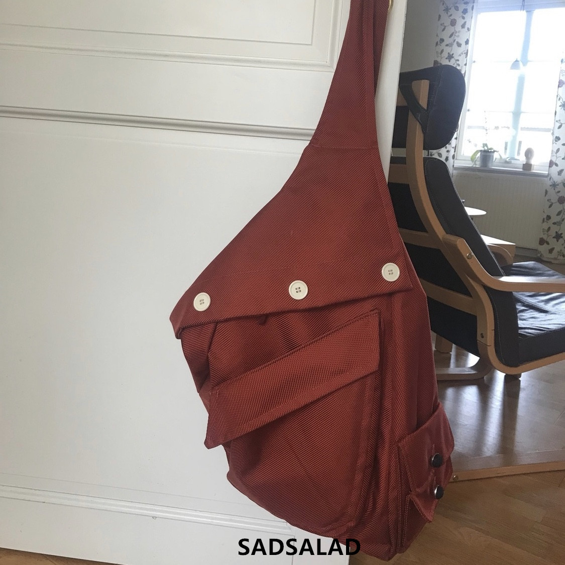 [SAD spot] đúng vải mới RAF SIMONS kiểu túi đeo chéo nam màu cam - Túi của con người các mẫu túi xách đẹp