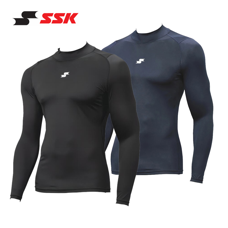 Japanese Ssk Imported Lining [New Model] Tight-Fitting Quick-Drying Long-Sleeve Sun Protection Baseball Game Training Outdoor Sports