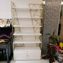 Living room Full solid wood placing bookcase with door bookcase on wall with door bookcase on floor book house whole wall modern Nordic tennis red