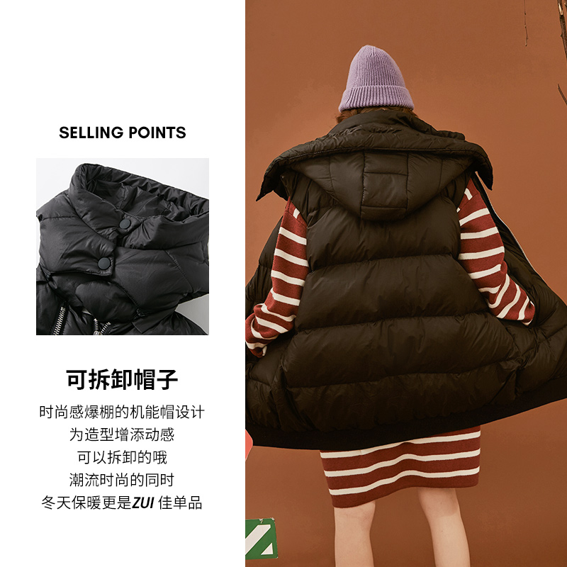 MJstyle TOPFEELING Winter mới tay giữa chiều dài xuống áo khoác phụ nữ-818170057