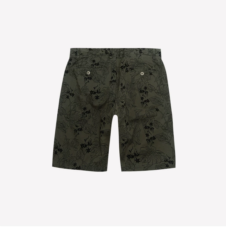 MJstyle TOPFEELING thời trang nam in họa tiết eo thấp quần short nam -617540026 quan kaki nam