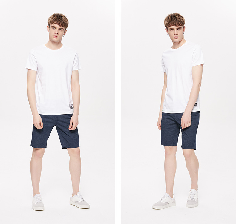 MJstyle TOPFEELING nam thời trang retro họa tiết tối màu quần short thời trang giản dị -617540024 áo nam hàng hiệu