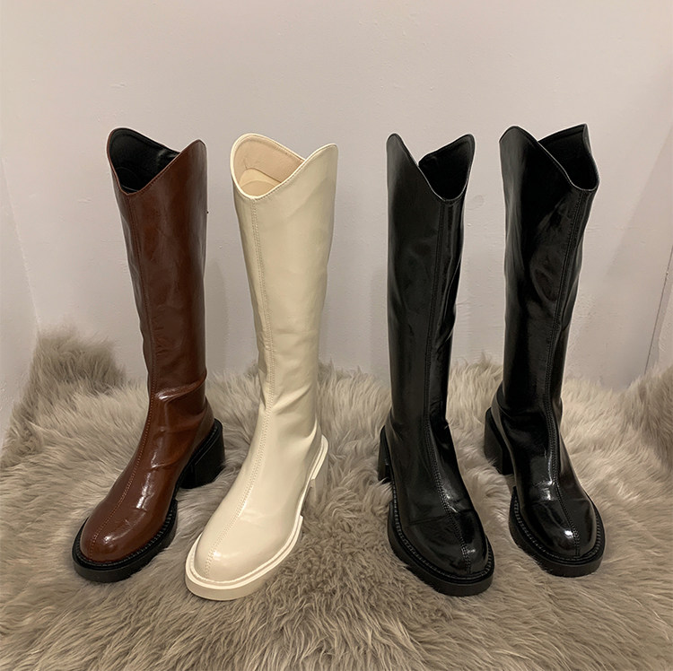 However knee-length boots woman 2022 Fall new Korean version High heel boot Slim Spring Autumn High Cylinder Riding Boot Tide
