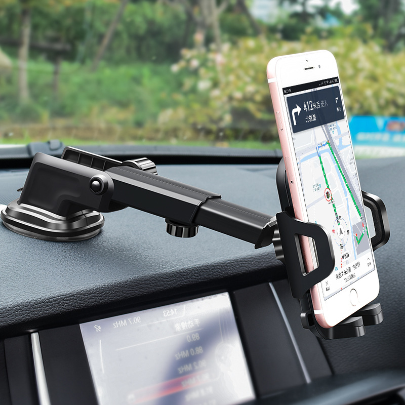 Large truck on-board mobile phone bracket fixed universal car anti-vibration navigation special suction disc extension support