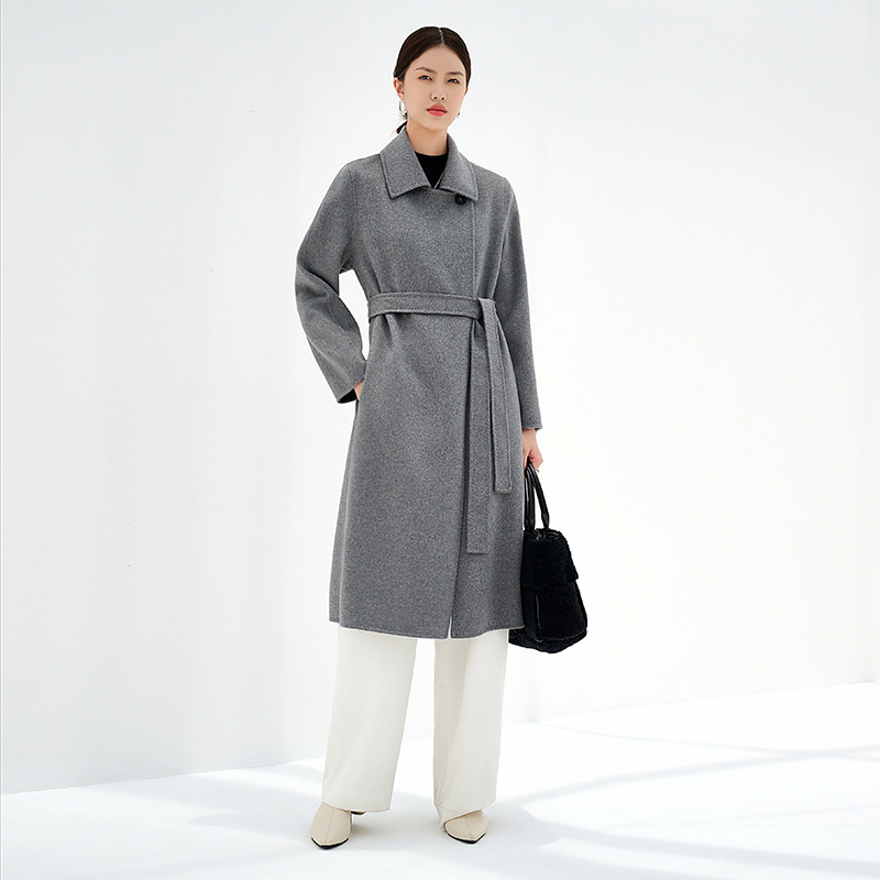 Tongxiang City Puyuan Red Double-Sided 100% Pure Cashmere Coat Women's Woolen Jacket Direct Source Tongxiang City Puyuan Red Double-Sided 100% Pure Cashmere Coat Women's Woolen Jacket Direct Source