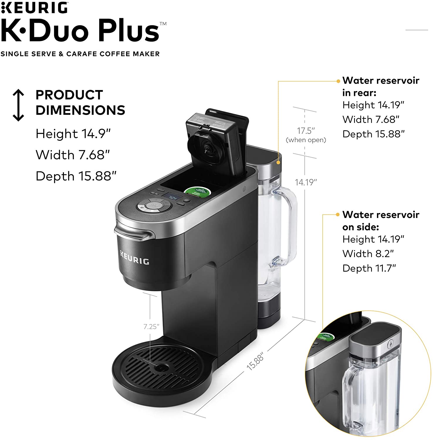 美國代購Keurig K-Duo Plus 咖啡機K-Cup 