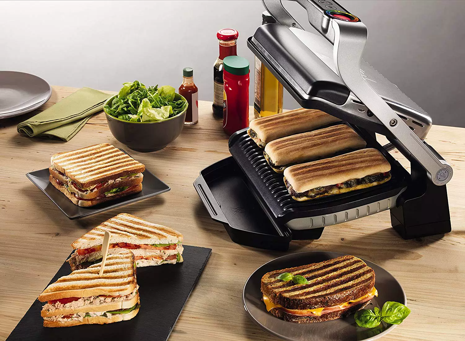 [британский закуп Tefal GC712D12 Optigrill plus базовая модель электрогриля]