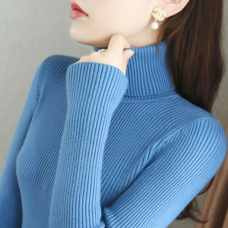 2024 New Autumn and Winter Turtleneck Sweater Base Layer for Women, Stylish Long-Sleeved Slim-Fit Stacked Knit Top 2024 New Autumn and Winter Turtleneck Sweater Base Layer for Women, Stylish Long-Sleeved Slim-Fit Stacked Knit Top