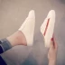 Mùa hè 2018 thủy triều mới nửa dép nữ mùa hè thời trang giản dị Giày trắng đế bệt đế bệt đế bệt đế bệt sandal bitis nữ Dép