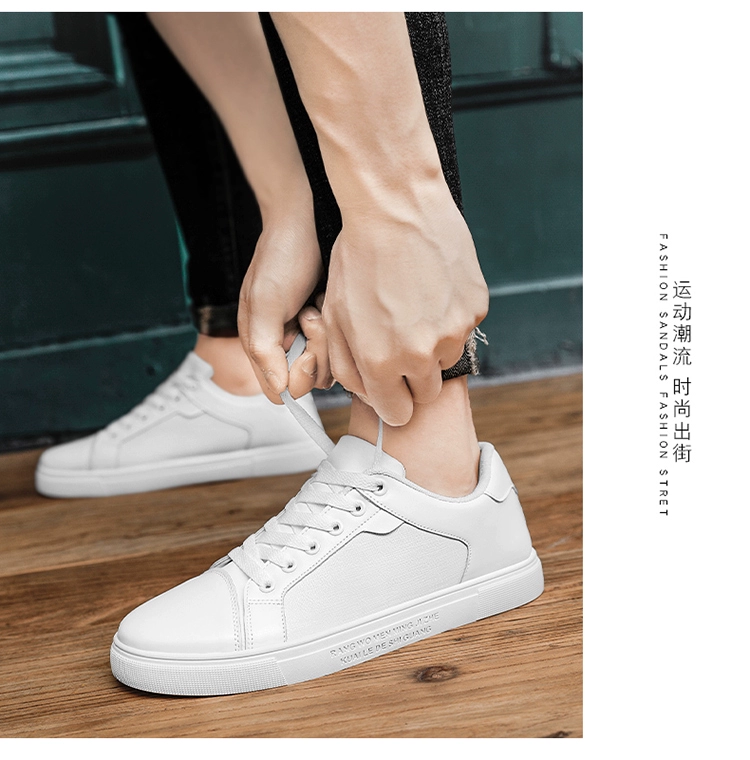 giày phượt cổ cao Giày Nam Size Lớn Mùa Thu Cổ Thấp Giày Công Sở Màu Đen Nguyên Chất Chống Thấm Nước Chống Trơn Trượt Bảo hiểm Lao Động Giày Hợp Thời Trang Đế Mềm Giày Da Thông Thường giay di phuot giay phuot