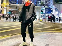 11bybbsdark2018 ngụy trang thủy triều quốc gia túi hip hop thường xuyên sử dụng hai lần tháo gỡ quần sử dụng kép nam quần gió nam