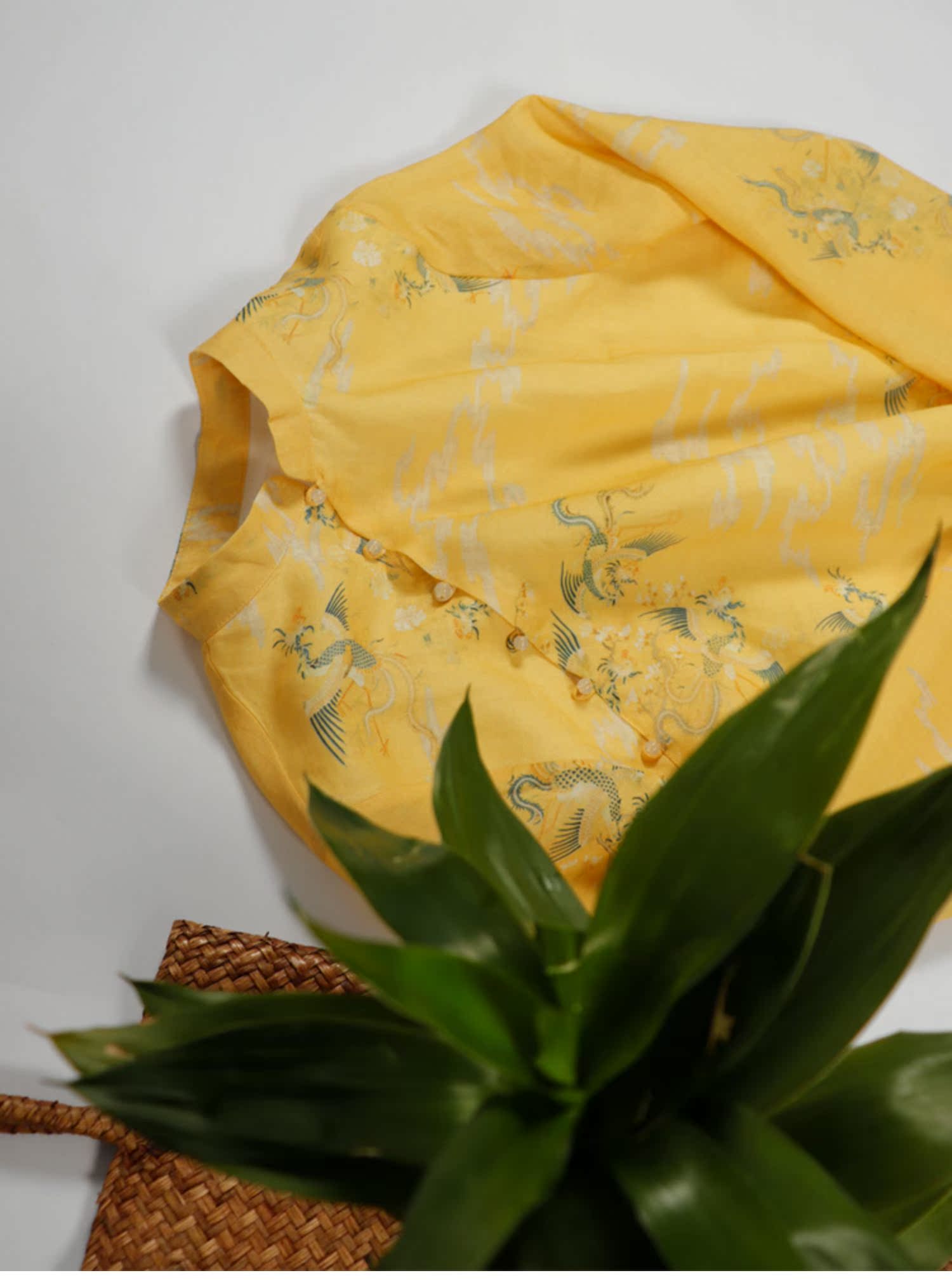 Văn học cổ áo hai lớp cổ áo 襟 襟 扣 khóa Zen zen cheongsam váy cao mở ngã ba váy đầm cotton và váy lanh - Sản phẩm HOT váy đầm dự tiệc cưới