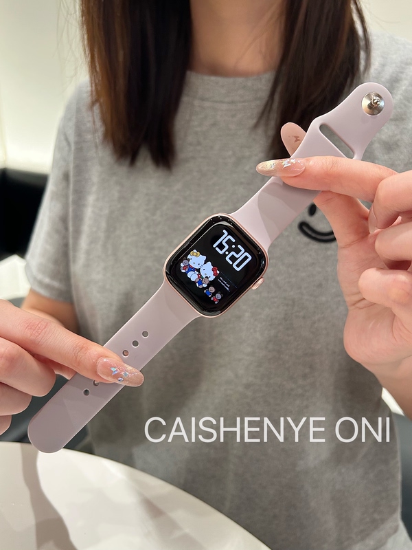 Suitable for Apple Watch Iwatch11 Simple Sports Silicone Applewatch10/9 Soft Buckle Strap