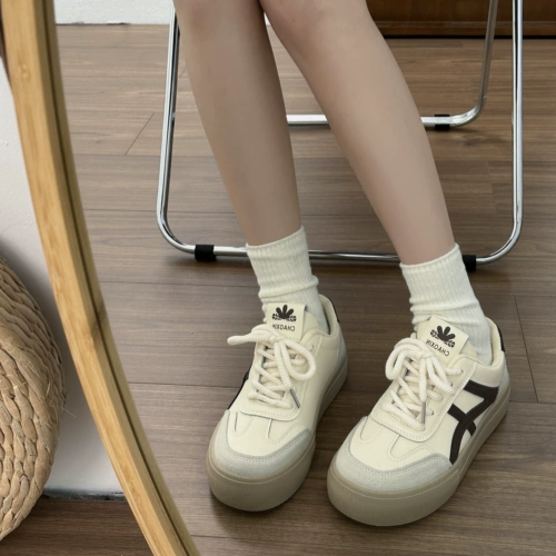 Универсальная весенняя белая обувь, кроссовки для отдыха, новая коллекция, хлеб