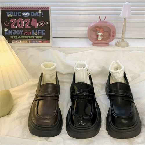 Tide, обувь в английском стиле на платформе для кожаной обуви, универсальные туфли, лоферы, в британском стиле