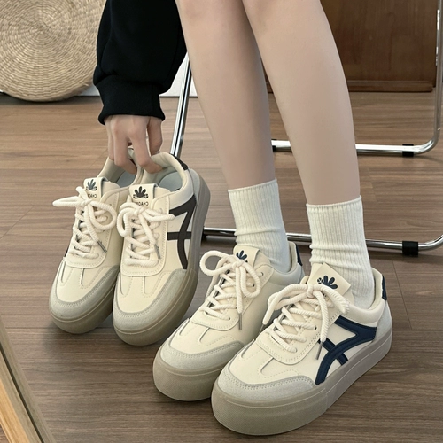 Универсальная весенняя белая обувь, кроссовки для отдыха, новая коллекция, хлеб