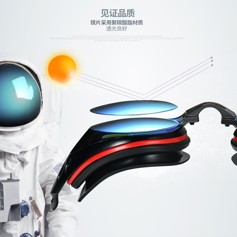 Kính bơi Li Ning thiết lập mũ bơi nam HD cận thị chống nước chống sương mù chuyên nghiệp thiết bị bơi nữ mua kính bơi