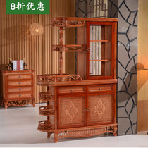 Southeast Asian Wine Cabinet Lifestyle Cabinet Restaurant Divided Restaurant Living Room Wine Cabinet