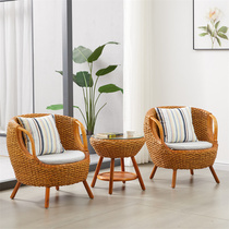 Natural vine chair three pieces of balcony Leisure tables and chairs