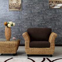 Natural plant vine sofa living room combination 5 pieces villa hotel hotel hotel minimalist modern vine sofa chair single