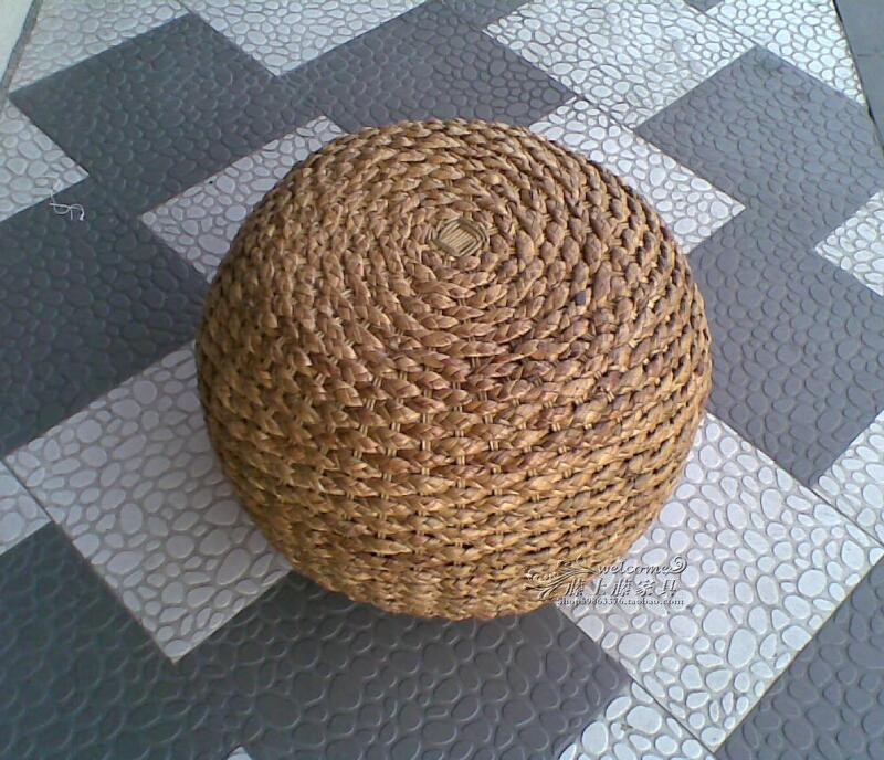 Spot fashion real rattan sofa rattan round stool simple casual rattan round pier rattan chair pastoral adult rattan low stool